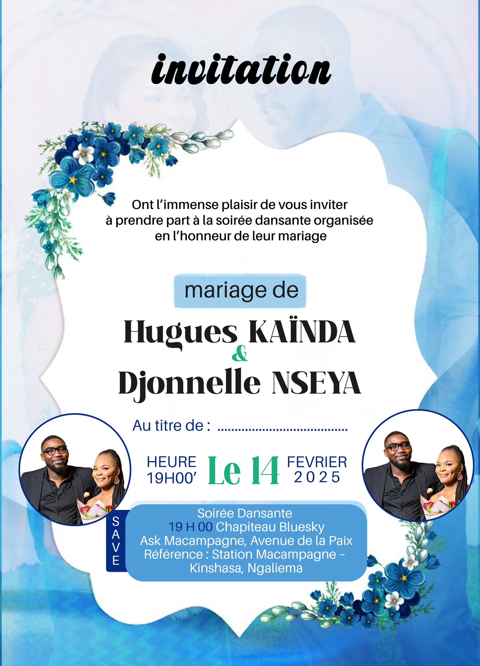 Invitation Hugues